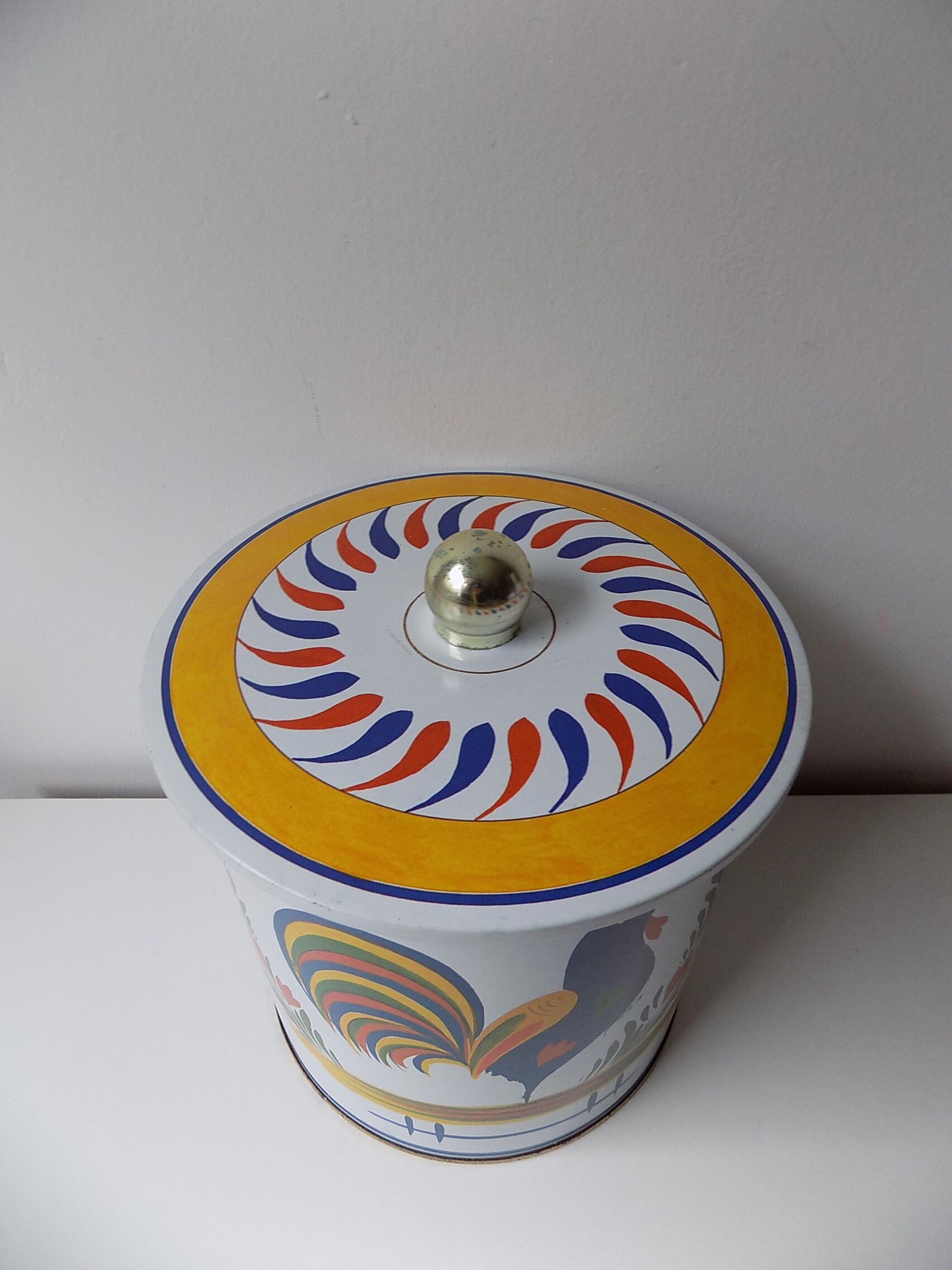 2 Metal boxes HB Henriot Quimper (16cm)