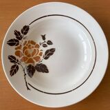6 old earthenware soup plates from Saint-Amand (North)