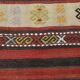 Tapis de couloir Kilim rouge et beige 2x10, 69x316 cm