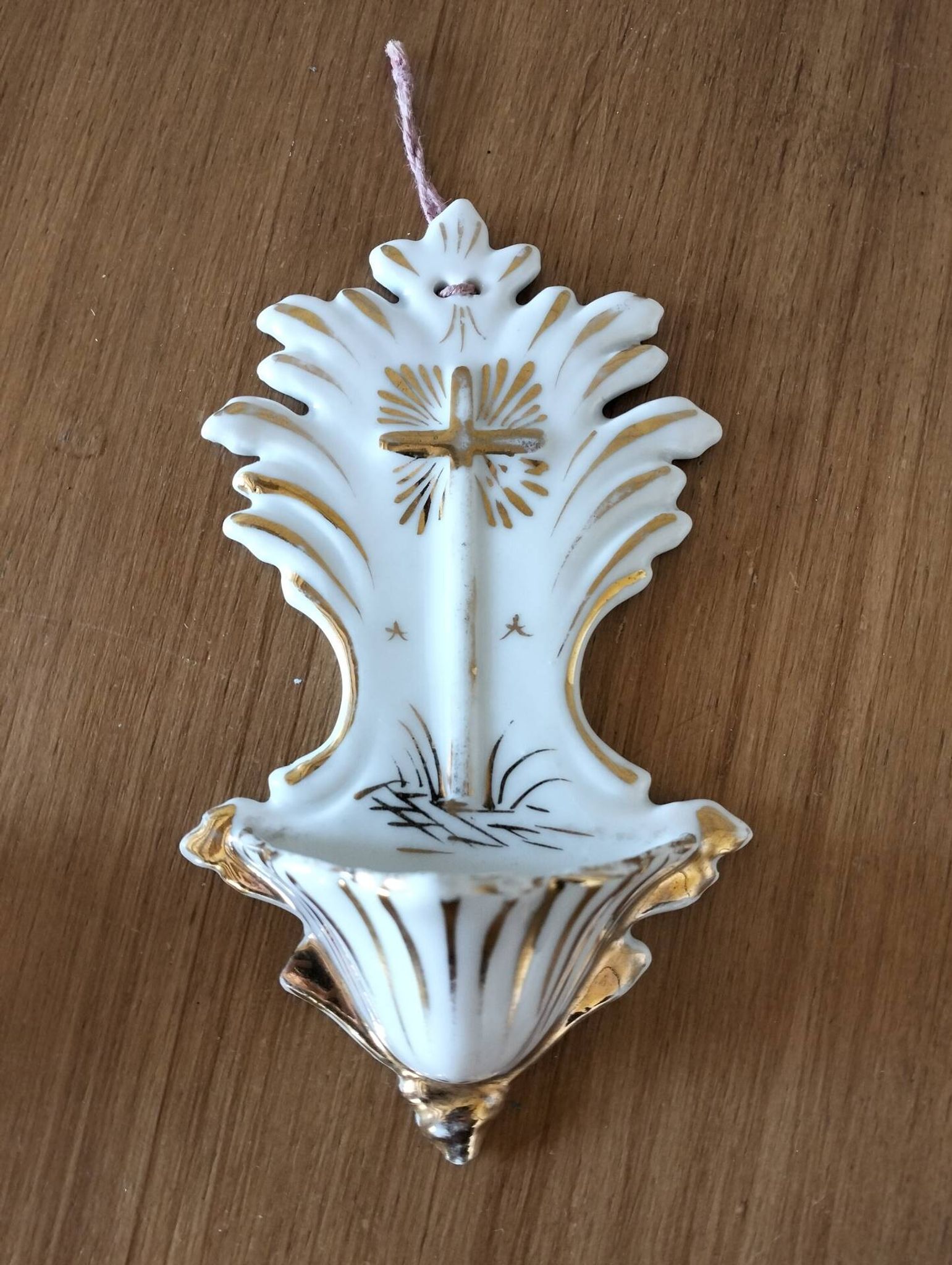 Bénitier porcelaine