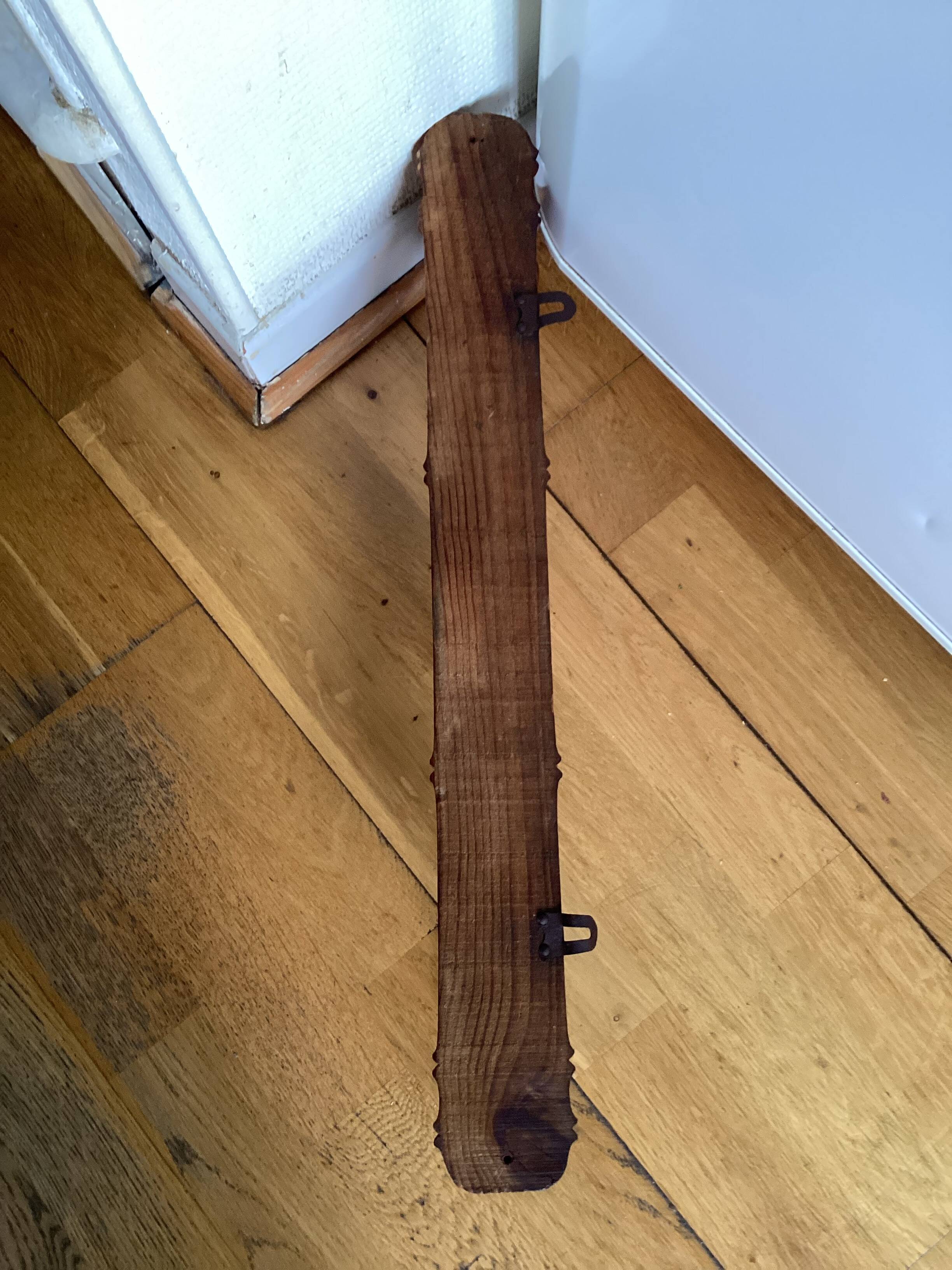 Bamboo wall hook dimensions: height - 6cm - length - 53cm -