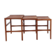 Mid-century teak nesting tables, The Netherlands 1950's
