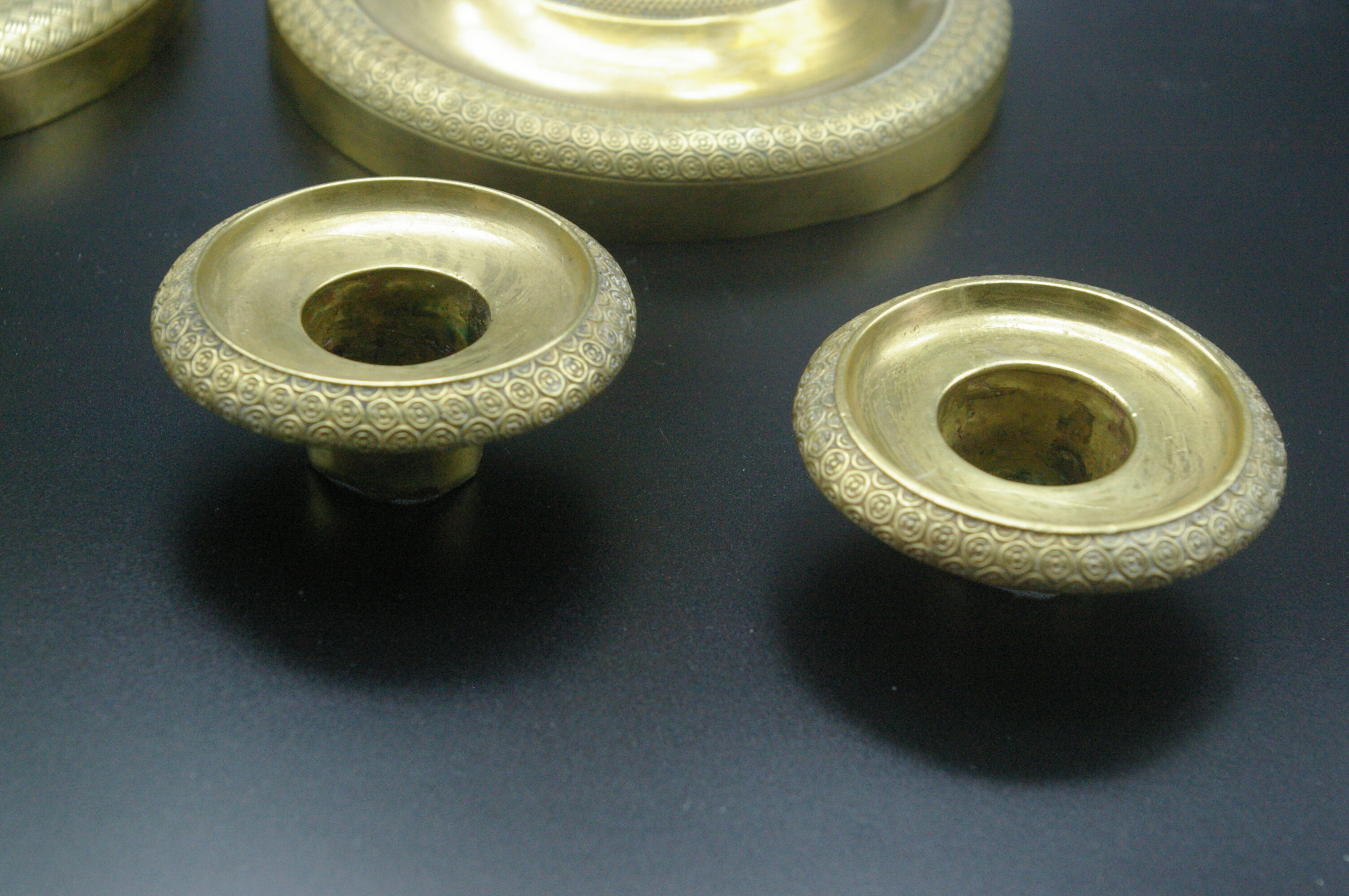 Candleholders in brass