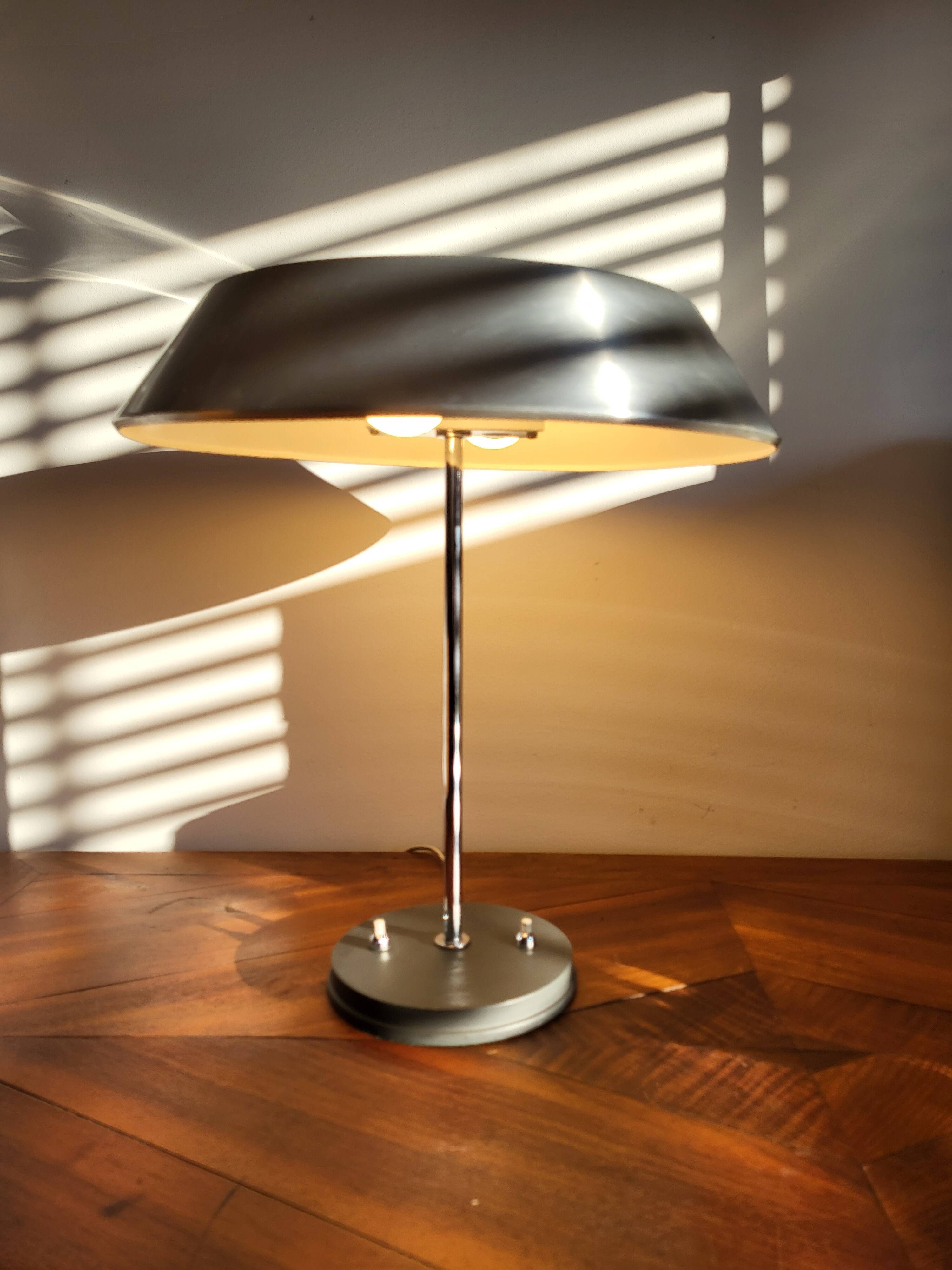 Lampe de bureau vintage Louis Kalff, modèle President, 1960, Nederland