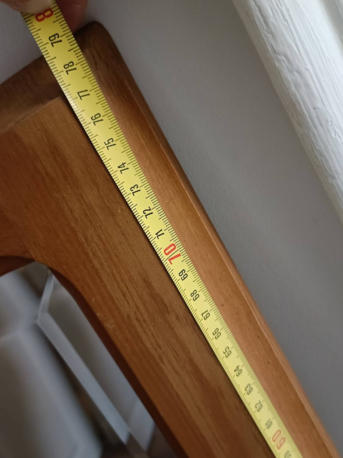 70' Scandinavian solid wood mirror