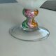 Vintage Murano glass wavy multicoloured centrepiece bowl