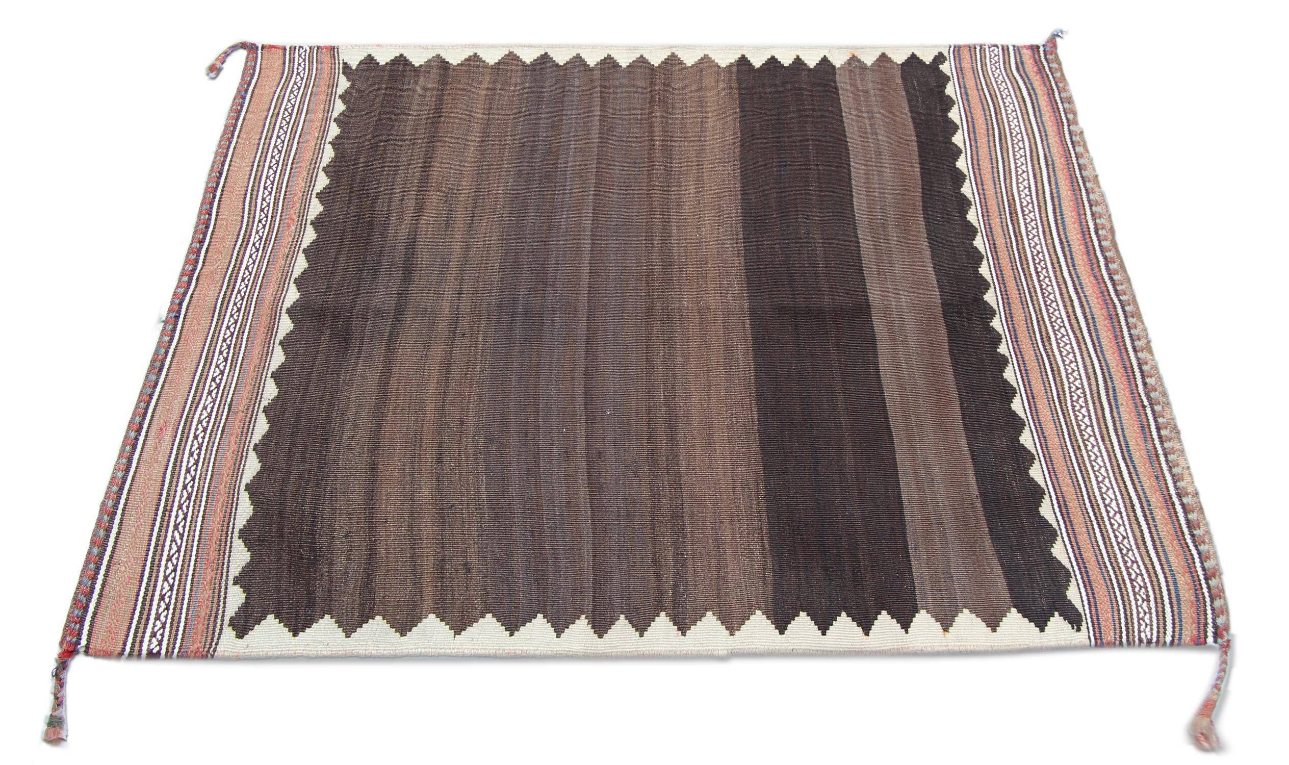 Antique Sofreh Wool Kilim Rug from the 1930s, Undyed, Tribal Flatweave 157x89 cm