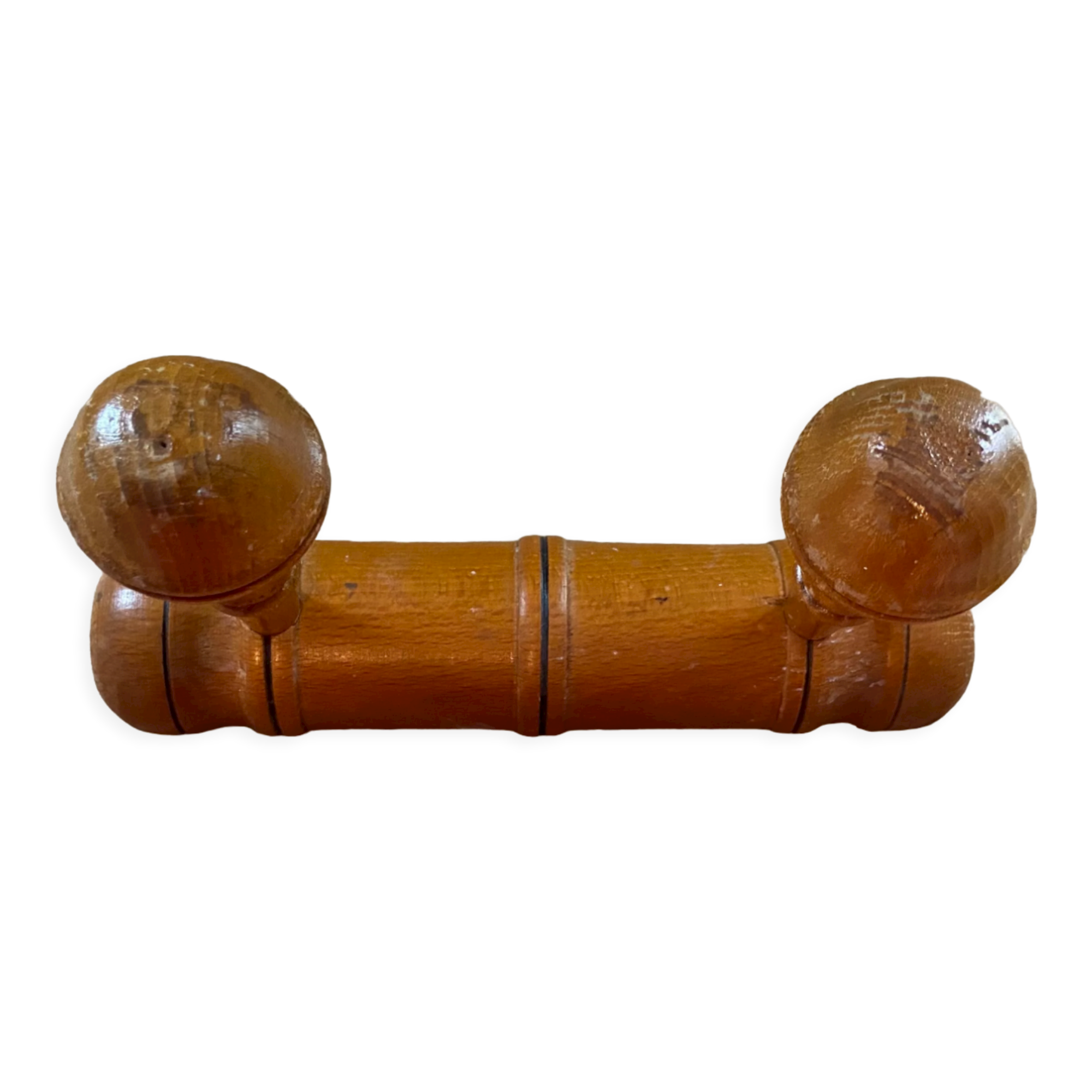 Pop-up Christmas 2022 -Coat rack 2 antique hooks in vintage wood