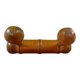 Pop-up Christmas 2022 -Coat rack 2 antique hooks in vintage wood