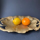 Bronze pocket trays vintage art nouveau vine leaves
