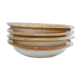 Set of 4 hollow plates Grès du Marais, vintage