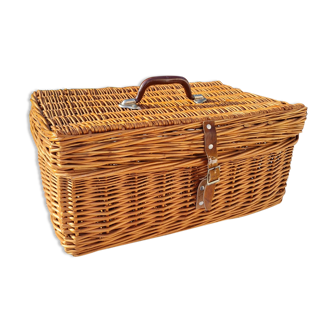 Wicker suitcase