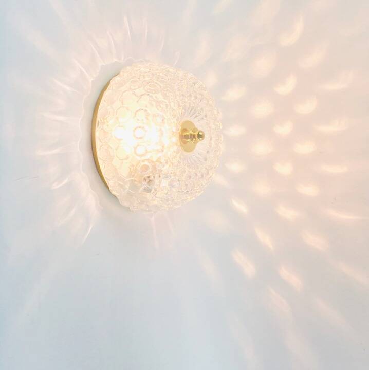 Mid-Century Bubble Glass Ceiling Light or Wall Light by Helena Tynell for Limburg, Germany, 1960s