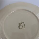 Ivory fluted deep plates Sarreguemines