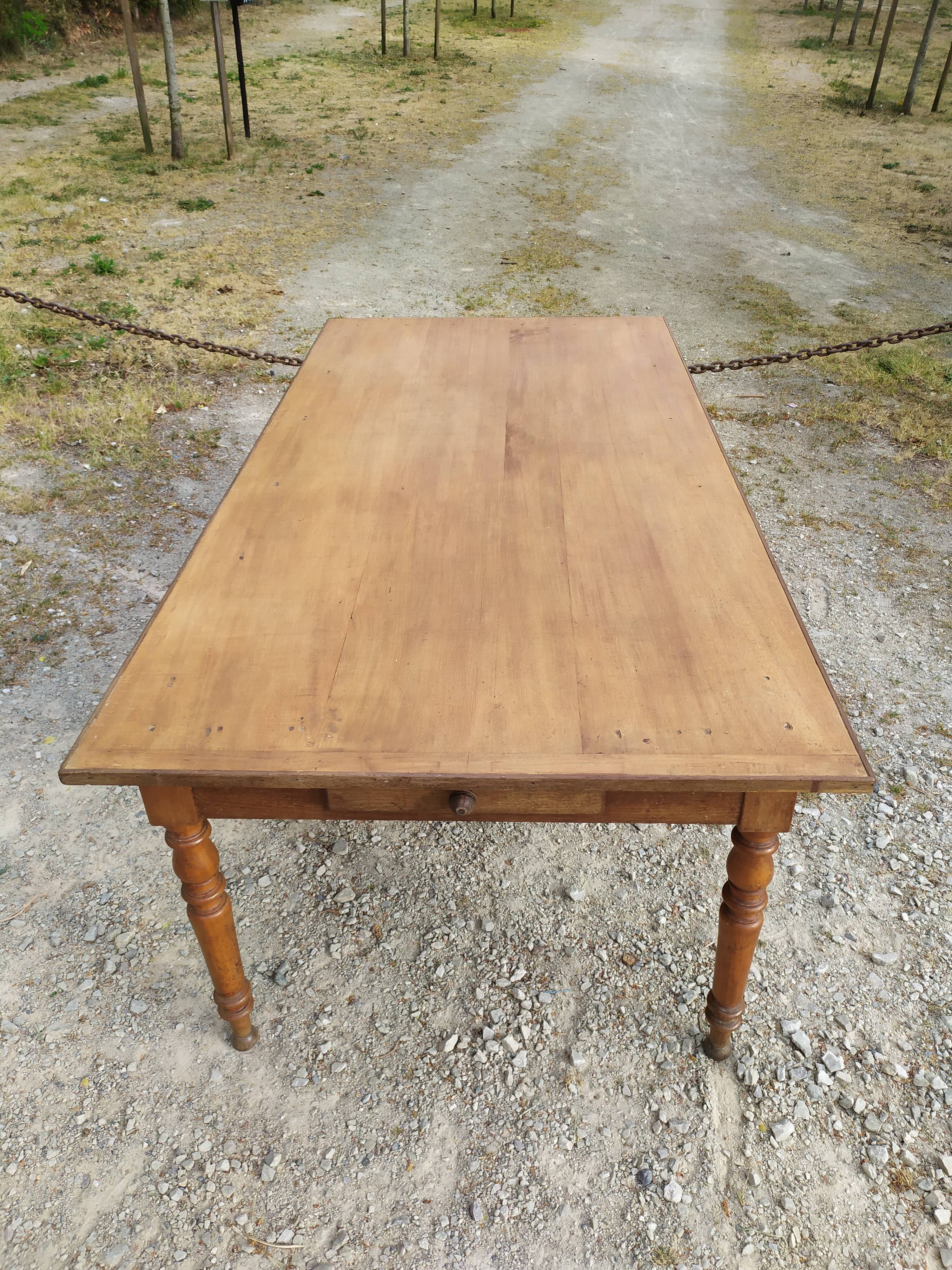 Table de ferme 200 cm extensible