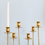 Pair of Danish brass candlesticks