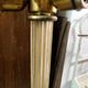 Barovier & Toso tripod floor lamp in gilded Murano glass 1930/40