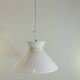 Suspension opaline blanche/vintage