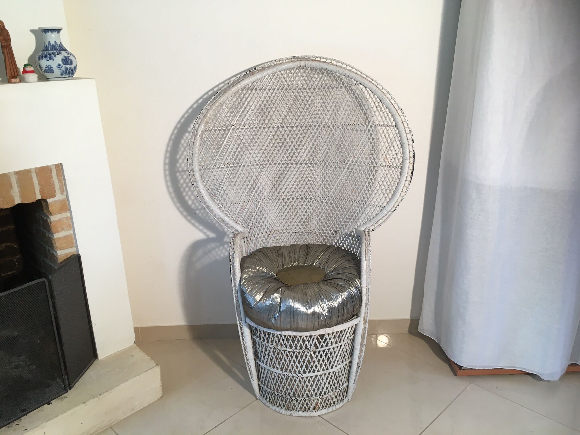 Emmanuelle armchair in rattan