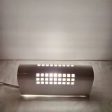Pair of vintage 80s Memphis industrial wall or ceiling lights