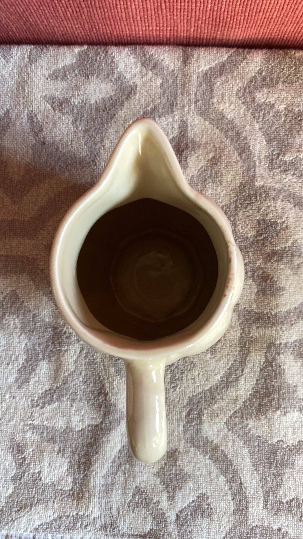 White Ceramic Pitcher 1950s