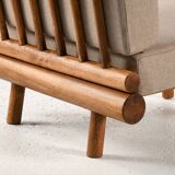 Pair of low chairs called La cachette selected by Charlotte Perriand