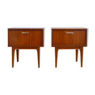 Pair of vintage bedside tables 1960s