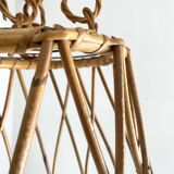 60s rattan pendant light