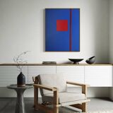 Contemporary abstract "That Red" 100x80cm