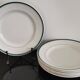 2 x 6 assiettes plates Moulin Des Loups Hamage liseré vert