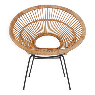 Corolle rattan armchair - 1960