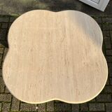 Flower travertine coffee table