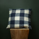 Wool checkered cushion cover 45x45cm