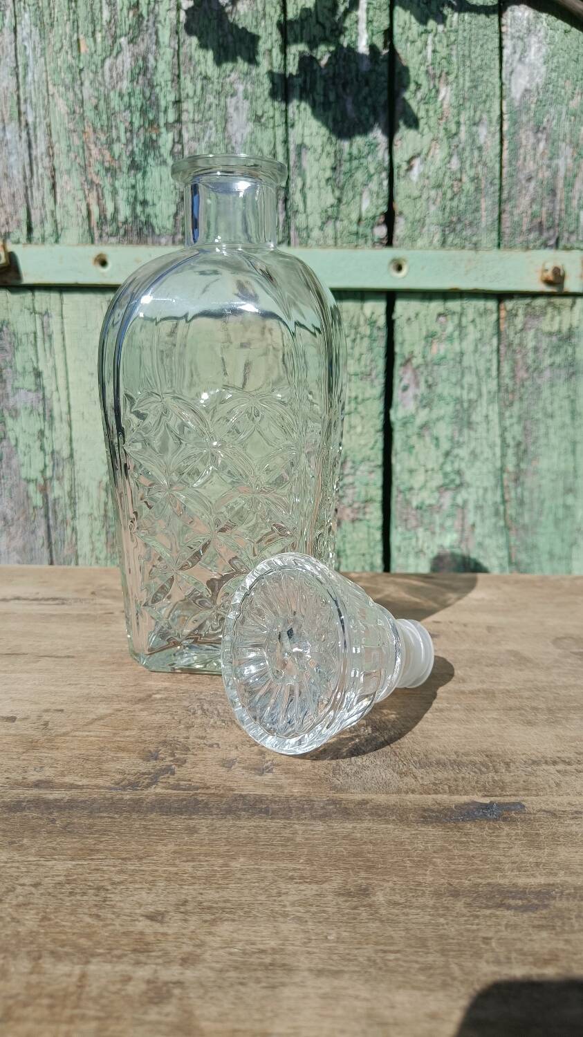 Vintage glass carafe