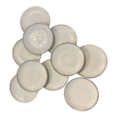 Lot de 10 assiettes à dessert Bavaria