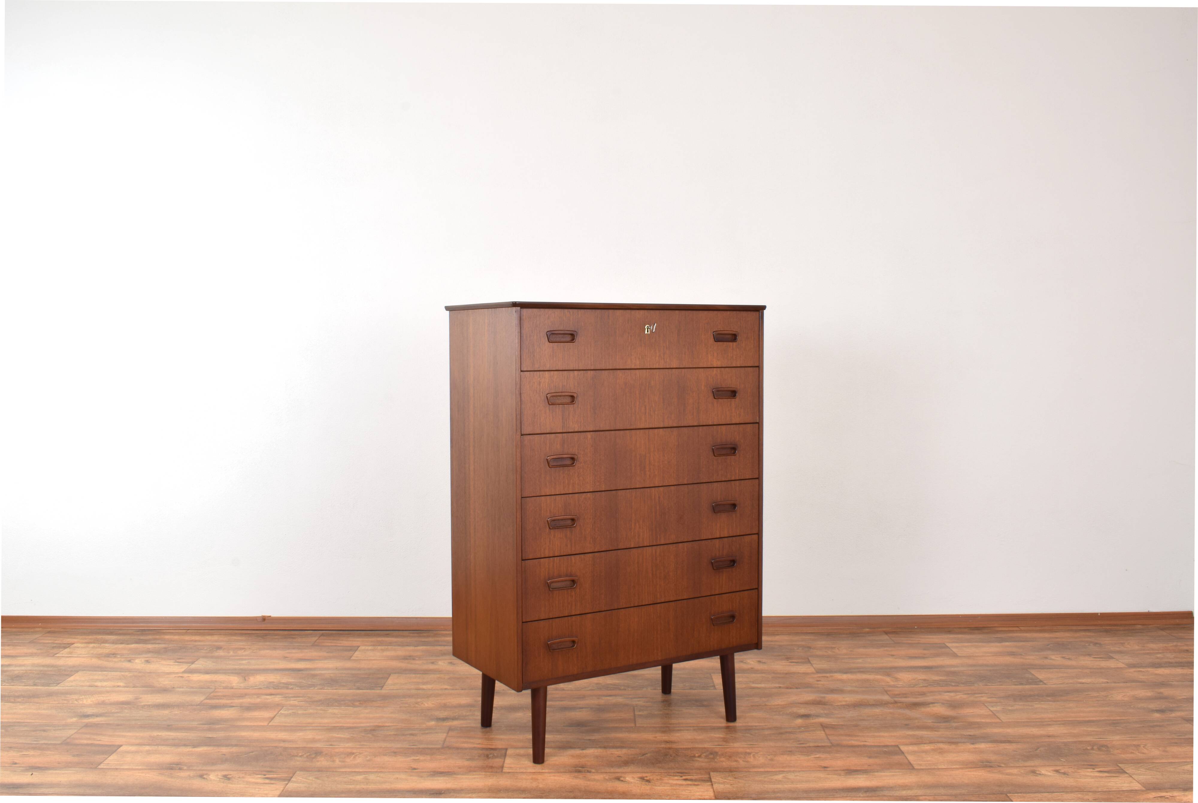 Mid-Century Danish Teak Chest of Drawers, 1960s.