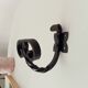 Pair of antique wrought iron coat hooks