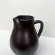 carafe / vase en gres noir ourné, France 1950