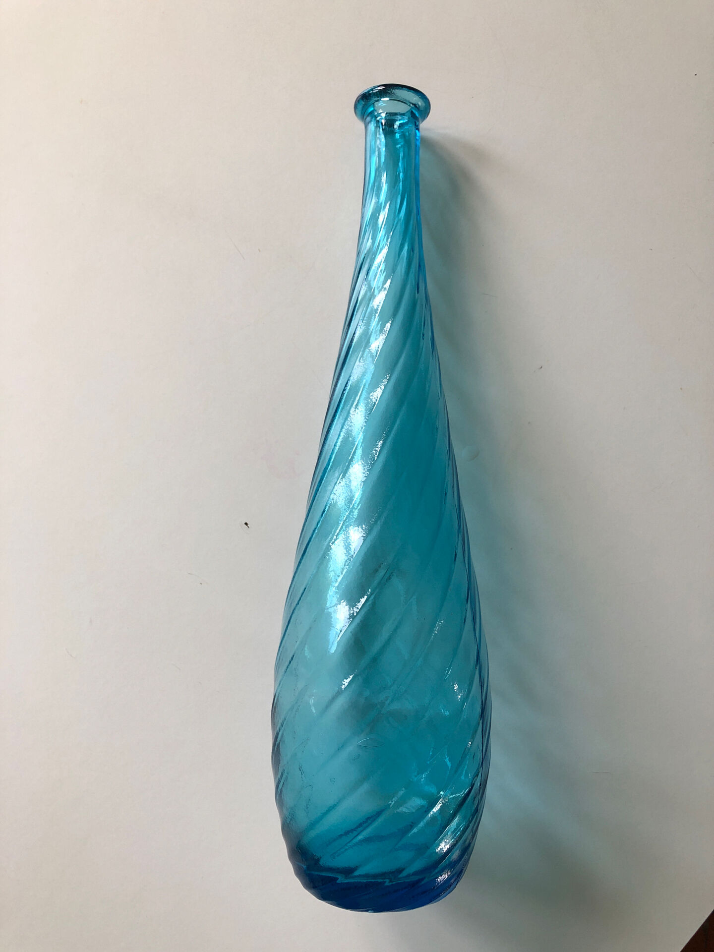 Large blue vase