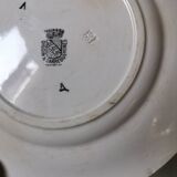 Vintage Sarreguemines Digoin France plate beaten with deer