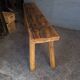 Bench 140 cm old patinated solid wood