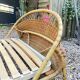 Vintage seventies rattan children's basket.