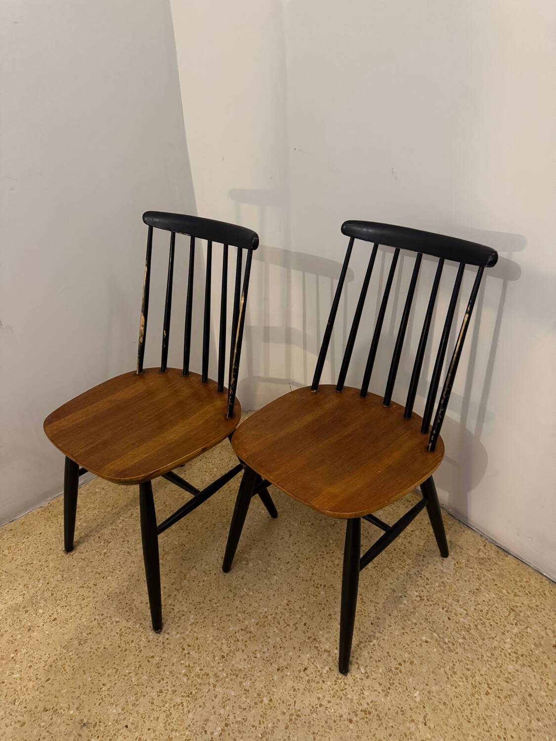 Set of 6 "Fanett" chairs by Ilmari Tapiovaara, Sweden, 1960s.