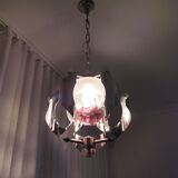 Italian chromed 1960s hanging lamp