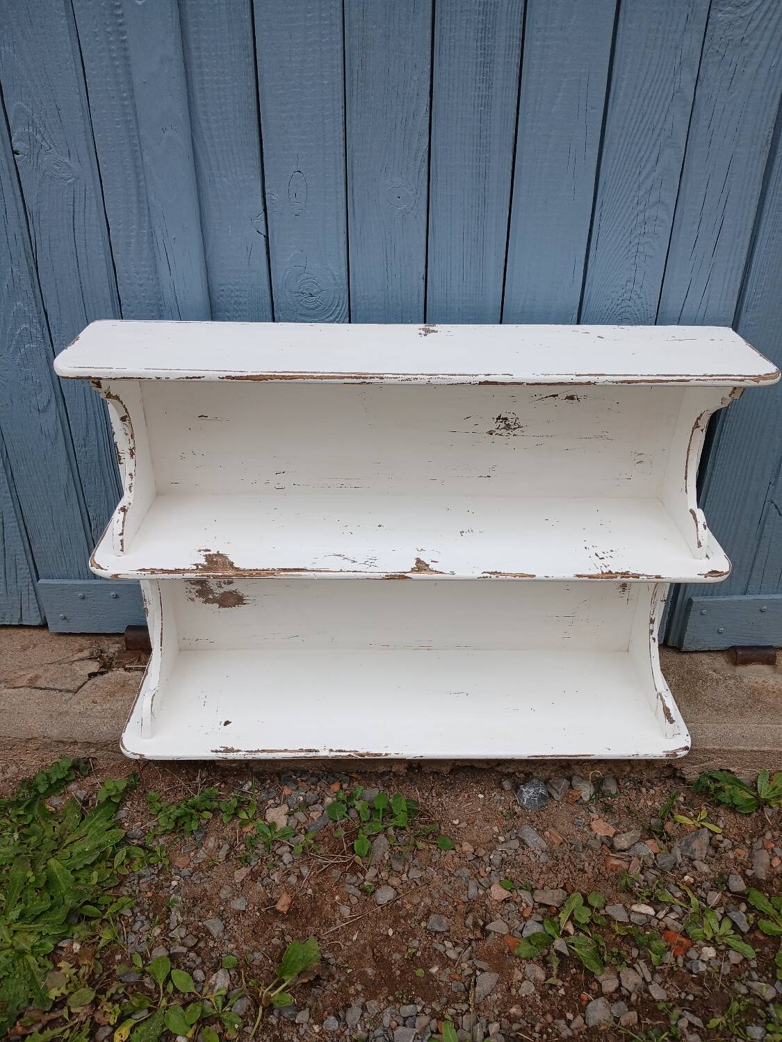 Old wooden shelf