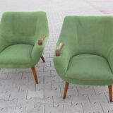 Rare pair of chairs 50s design