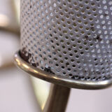Chandelier 6 fires in perforated metal 50s
