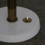 Table lamp in brass, glass and marble attributed to Stilux, Italy, 1950s.