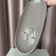 Vintage Hand-Painted Wooden Serving Tray | Scandinavian Folk Art | 43 cm