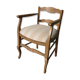 Fauteuil à accoudoirs dossier bas